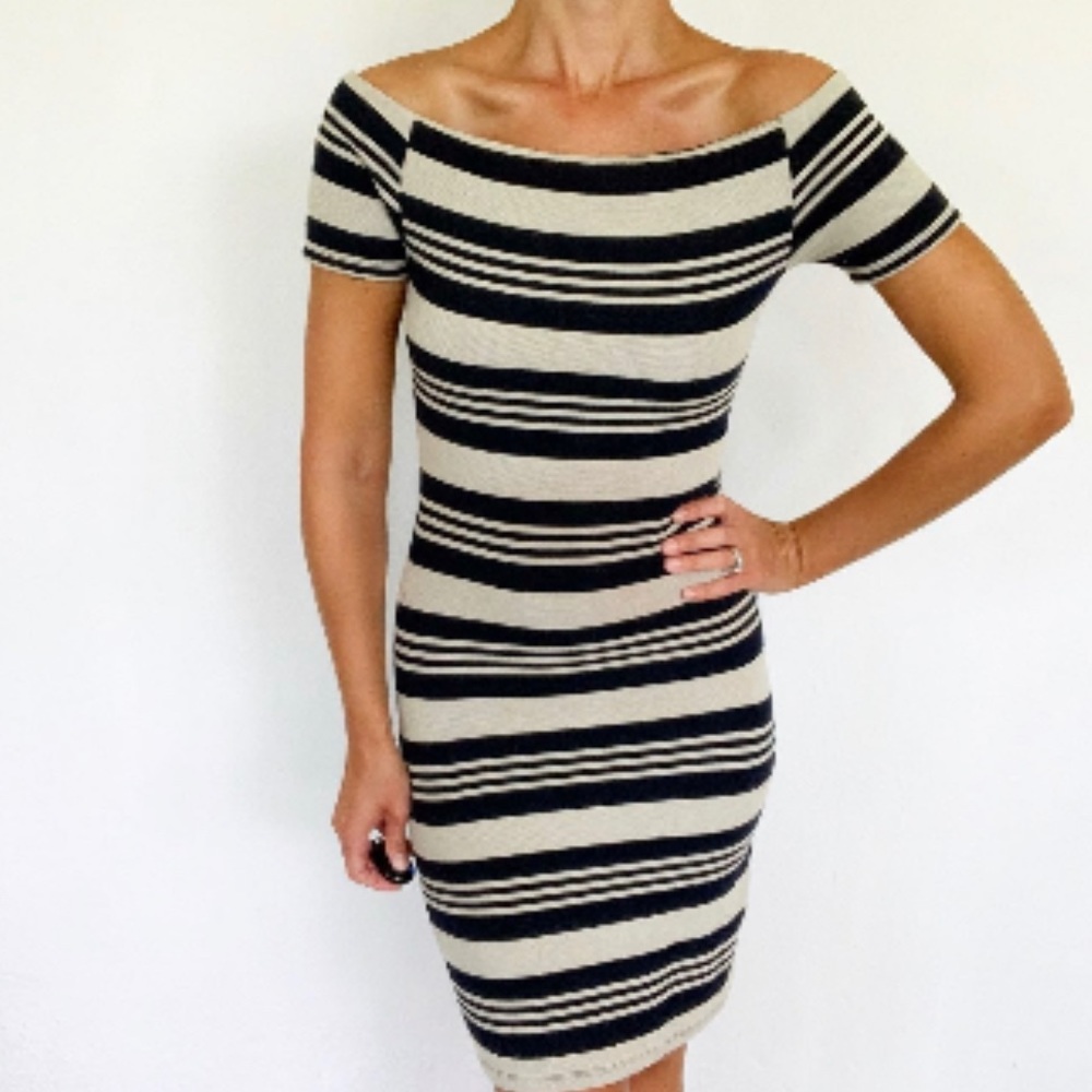 Women’s Topshop Striped Bodycon Mini Dress